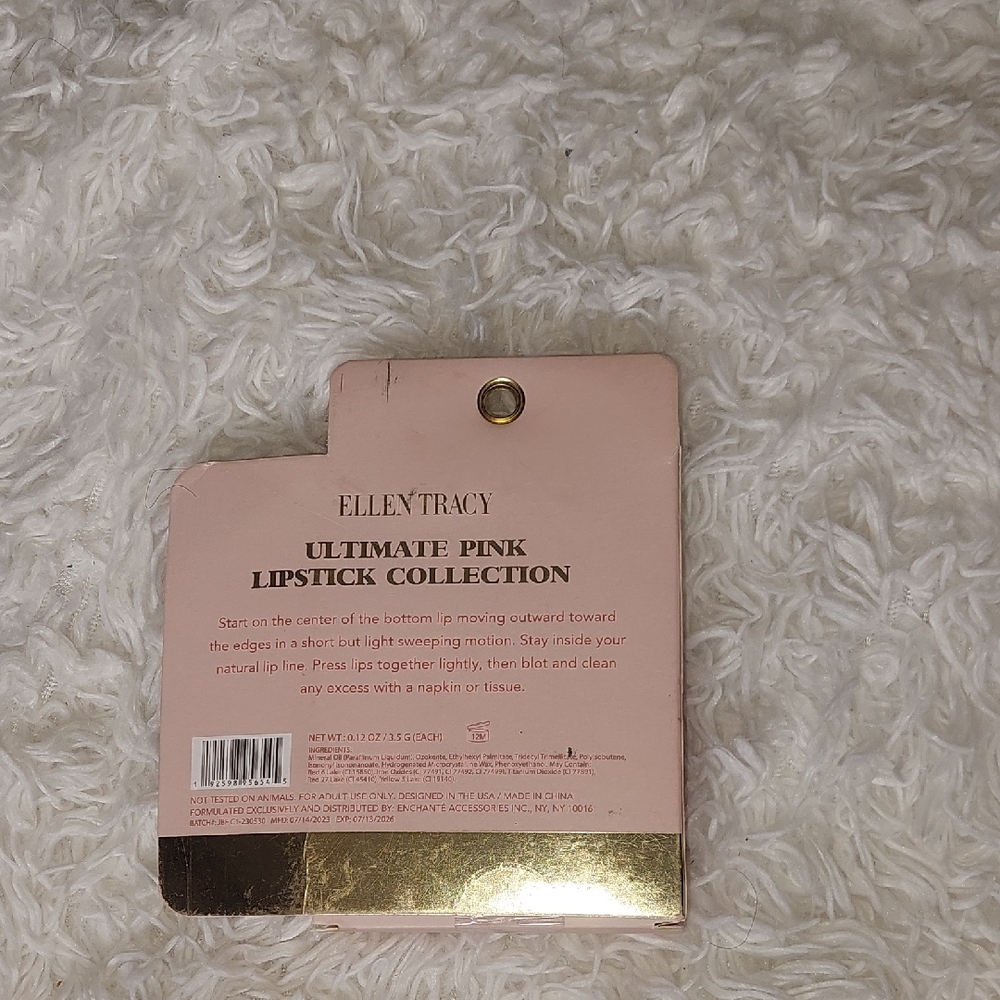 Ellen Tracy Pink Lipstick Collection
